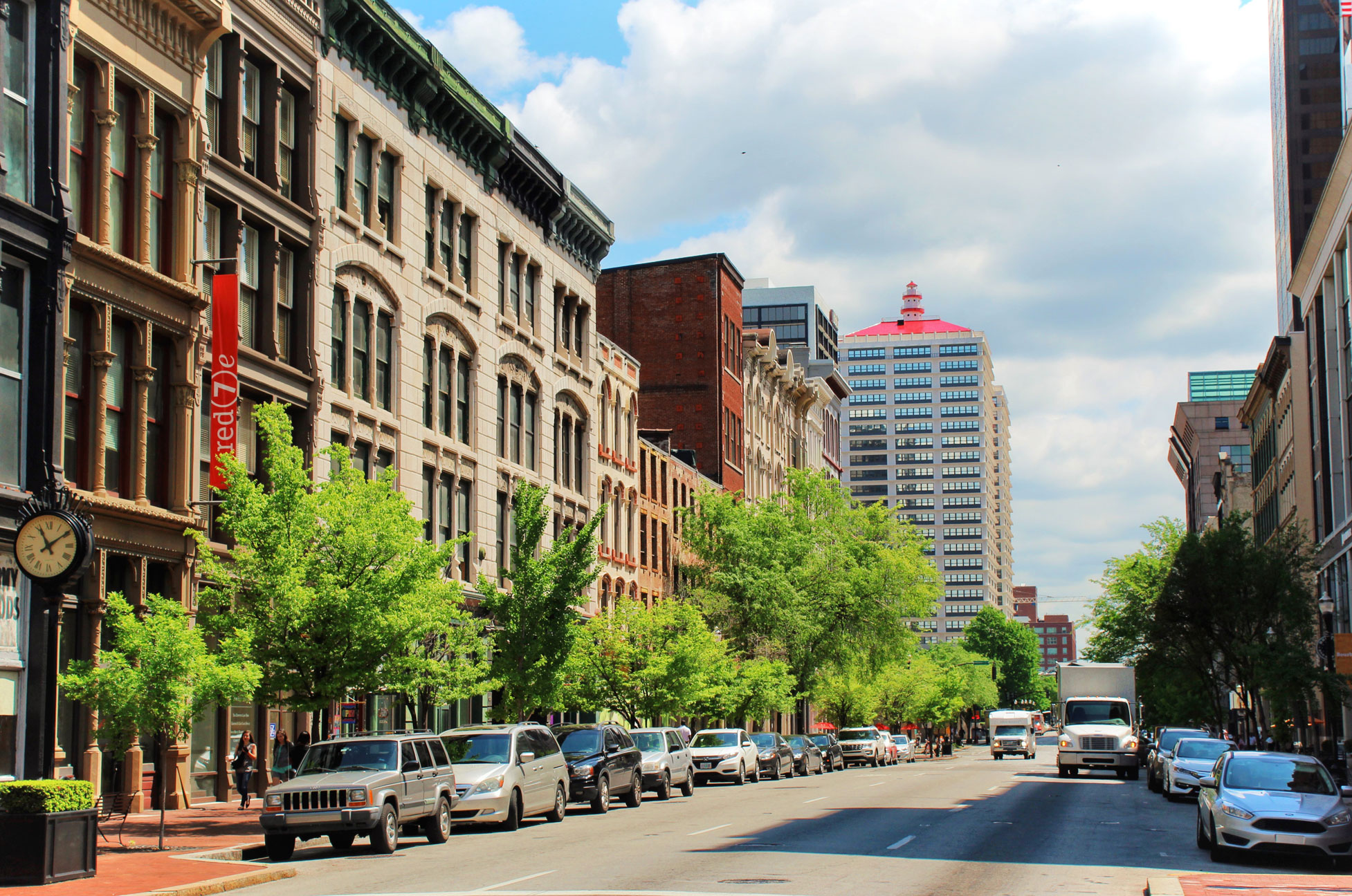 A view of Main Street in downtown Louisville