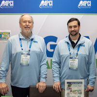 APCI's Danny Slade and David Alexander at the Marketing booth at the 2025 APCI convention